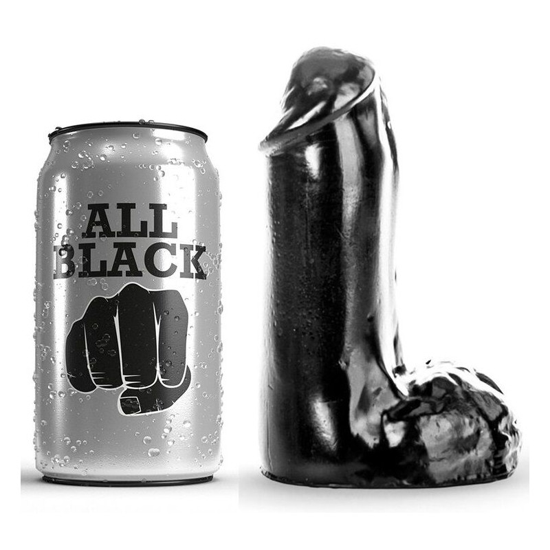 All Black - Gode Réaliste 13 Cm
